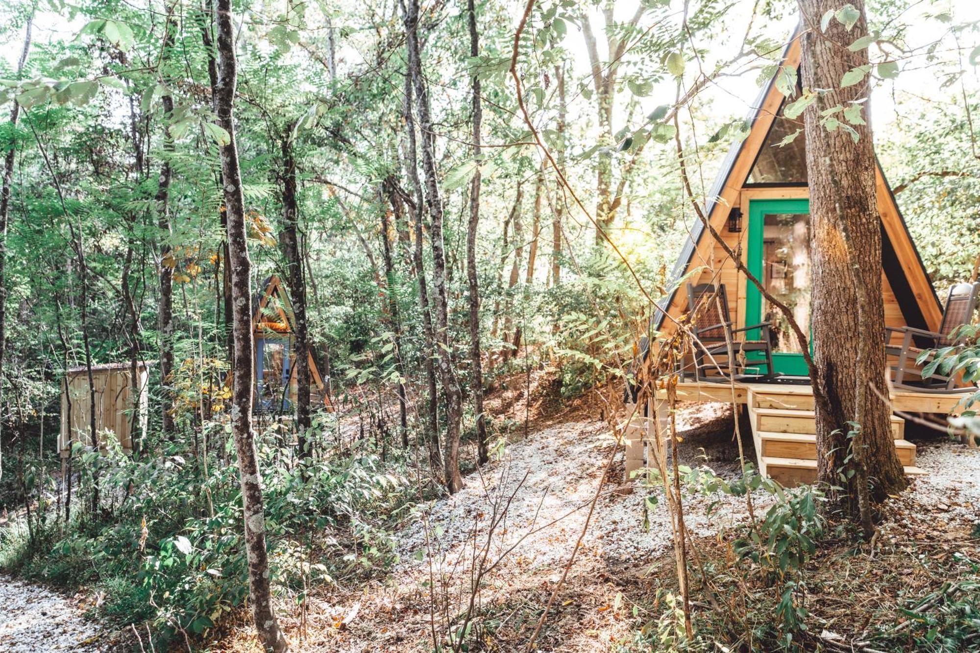 RockbridgeBlue Brambler Glamping A-Frame公寓 外观 照片